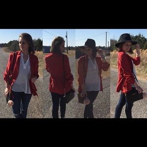 UMGEE Red Lightweight Long Sleeve Jacket Size M